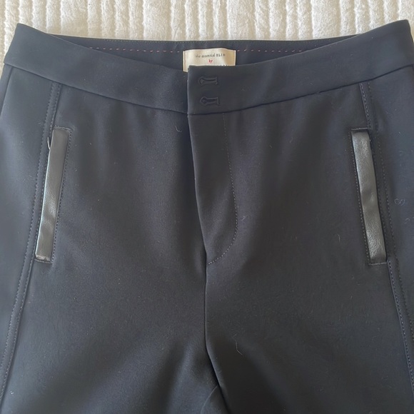 Anthropologie essential slim black pants size 2 NWOT - Picture 2 of 7
